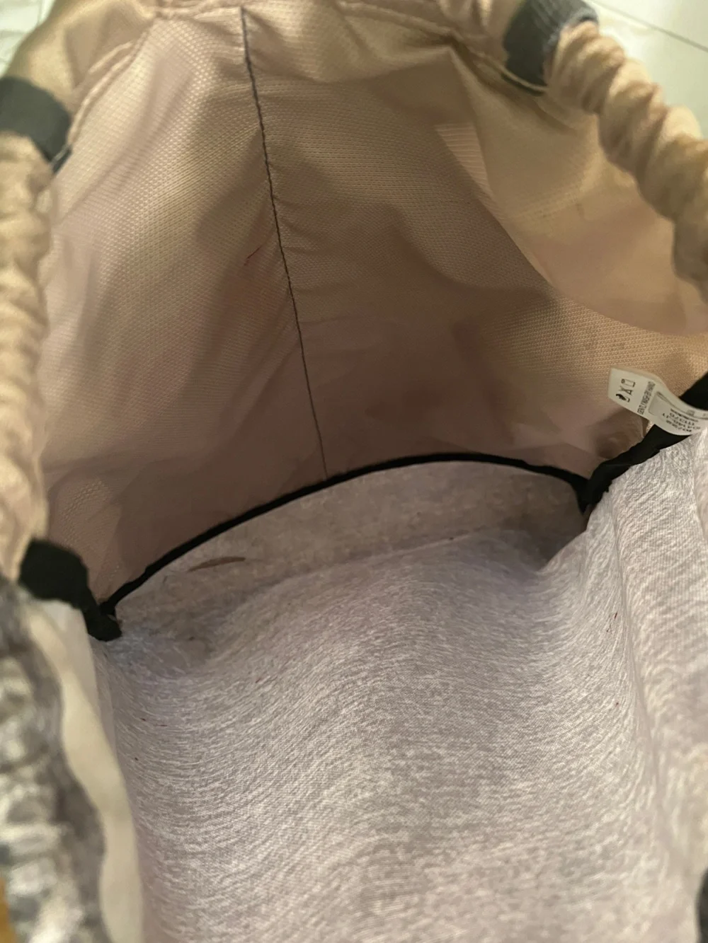 adidas Women’s Metallic Rose Gold Drawstring Backpack